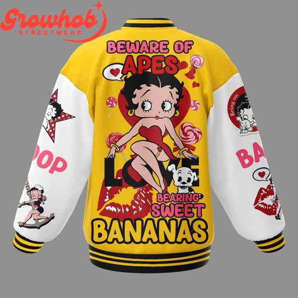 Betty Boop Sweet Bananas Baseball Jacket