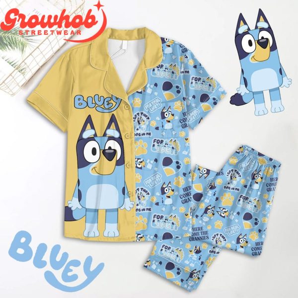 Bluey Fans Dog In Me Polyester Pajamas Set