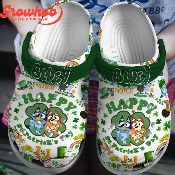 Bluey Friend Happy St. Patrick’s Day Crocs Clogs