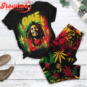Bob Marley One Love One Destiny Fleece Pajamas Set