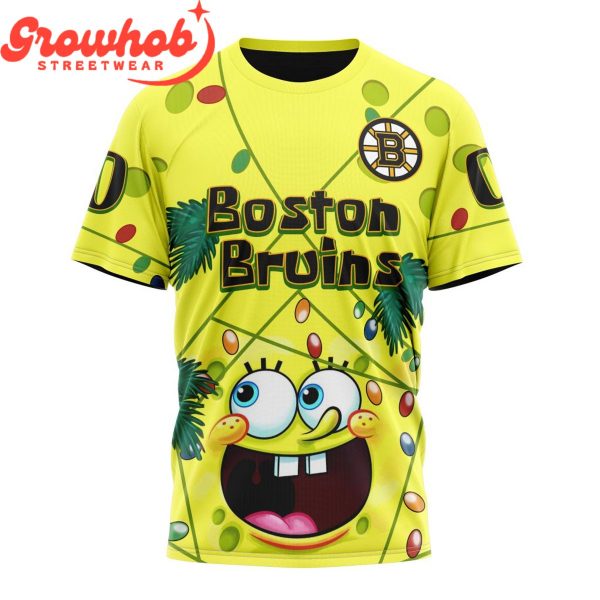 Boston Bruins Fan SpongeBob Personalized Hoodie Shirts