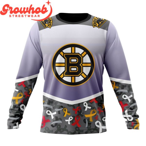 Boston Bruins  Fights Again All Cancer Hoodie Shirts