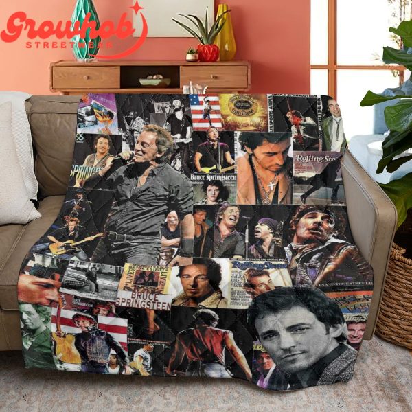 Bruce Springsteen Fan Love Fleece Blanket Quilt
