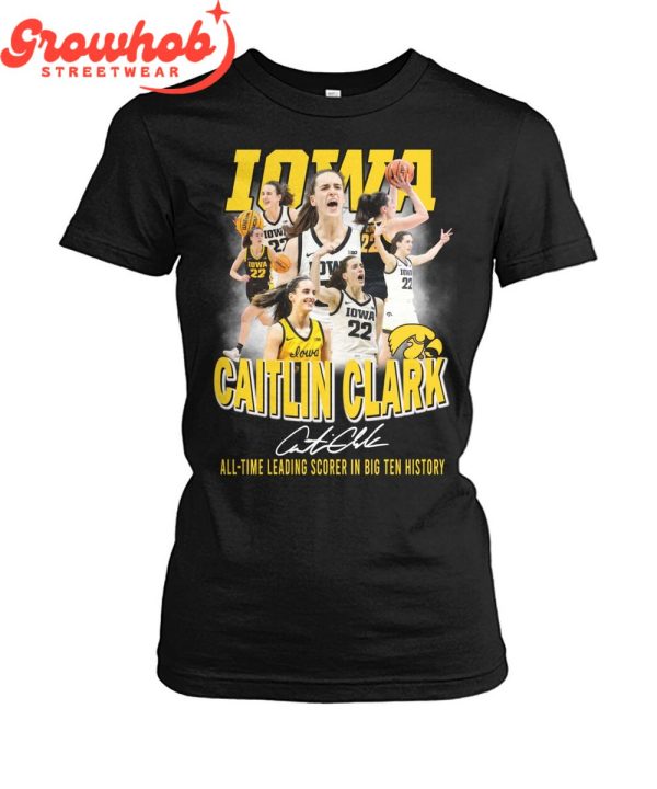 Caitlin Clark Iowa Hawkeyes All-Time Leading Scorer T-Shirt