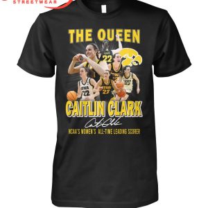 Caitlin Clark Iowa Hawkeyes All-Time Leading Scorer Hoodie Shirts White
