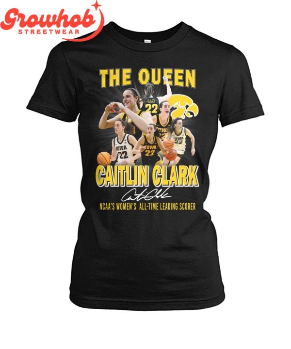 Caitlin Clark Iowa Hawkeyes The Queen T-Shirt
