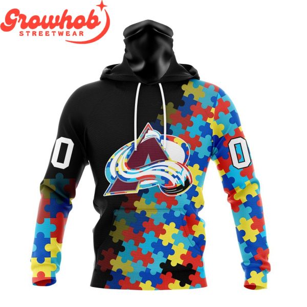 Colorado Avalanche Autism Awareness Support Hoodie Shirts
