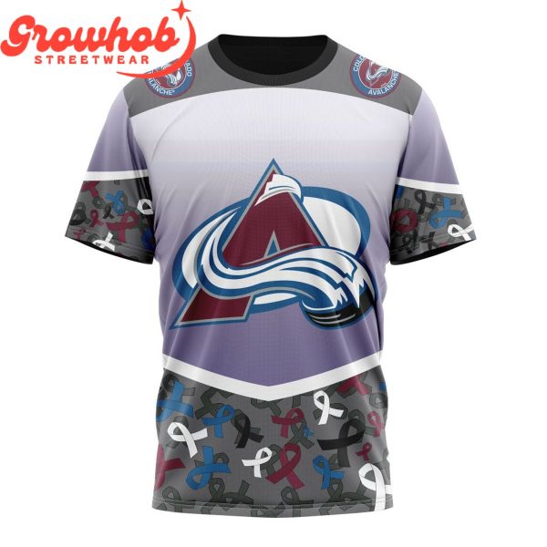 Colorado Avalanche Fights Again All Cancer Hoodie Shirts