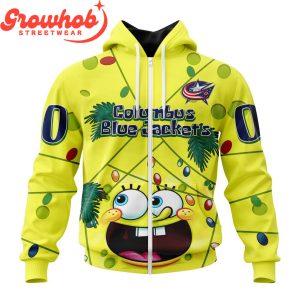 Columbus Blue Jackets Fan SpongeBob Personalized Hoodie Shirts