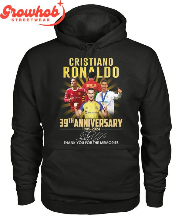 Cristiano Ronaldo 39th Anniversary The Memories T-Shirt