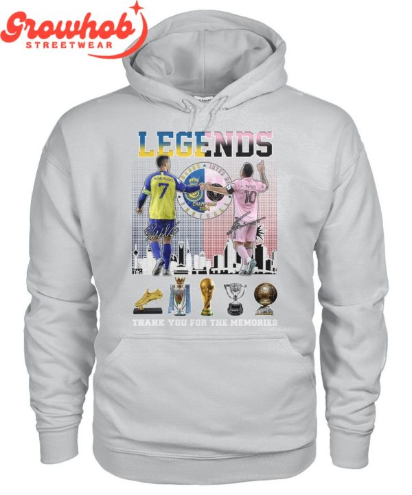 Cristiano Ronaldo Lionel Messi The Legends Memories T-Shirt