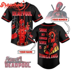 Deadpool My Common Sense Is Tingling Personalized Baseball Jersey