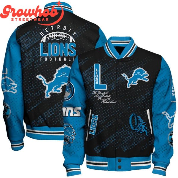 Detroit Lions Fan Sport Baseball Jacket