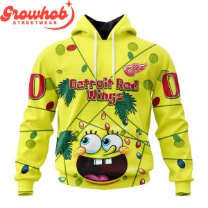 Detroit Red Wings Fan SpongeBob Personalized Hoodie Shirts