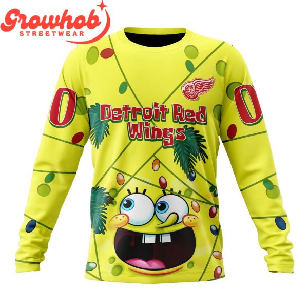 Detroit Red Wings Fan SpongeBob Personalized Hoodie Shirts
