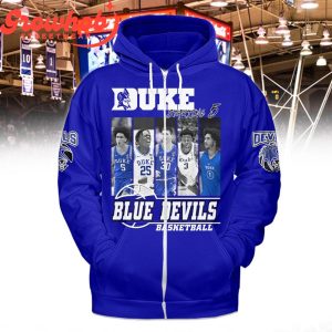 Duke Blue Devils Basketball Fan Love Starting 5 Hoodie Shirts Blue