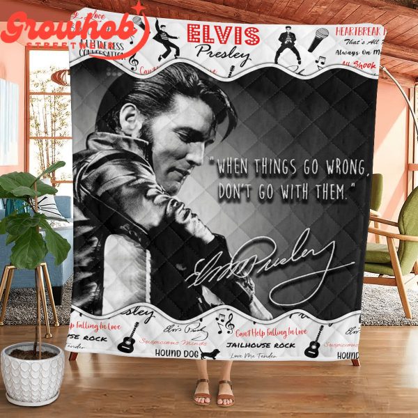 Elvis Presley Don’t Go With Wrong Thing Fleece Blanket Quilt