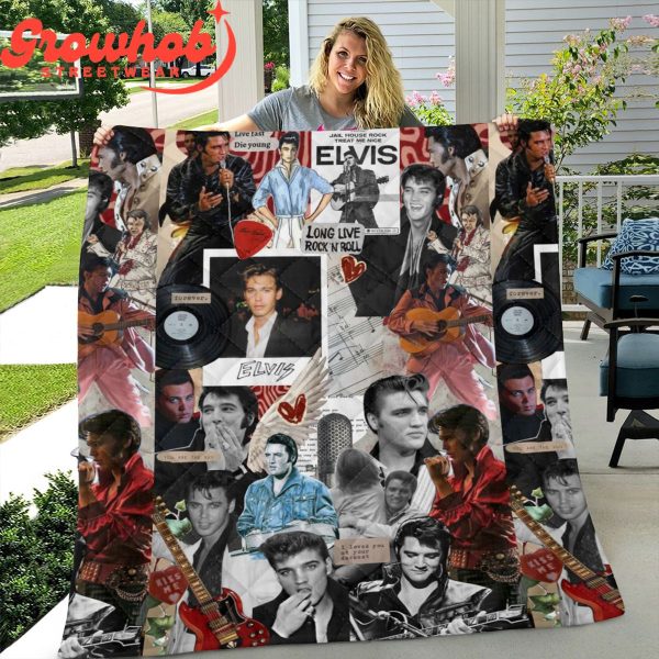 Elvis Presley Fan Love Movies Fleece Blanket Quilt