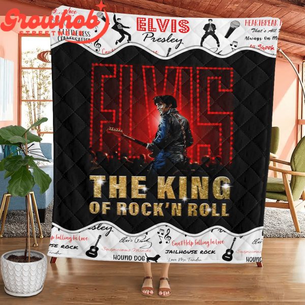 Elvis Presley Fan Love The Legend Fleece Blanket Quilt