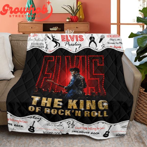 Elvis Presley Fan Love The Legend Fleece Blanket Quilt