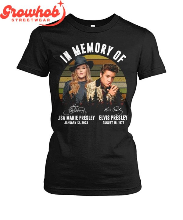 Elvis Presley Lisa Marie Presley In Memory T-Shirt