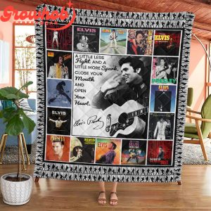 Elvis Presley Open Your Heart Fleece Blanket Quilt