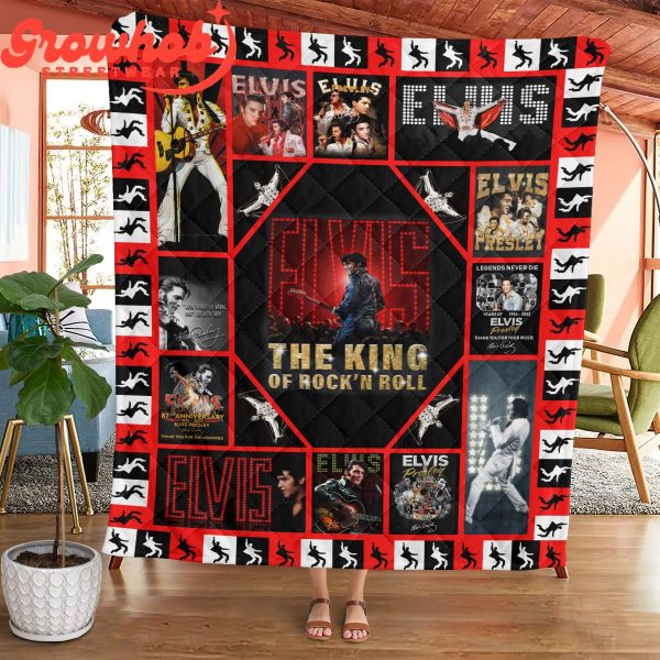 Elvis Presley The King Love Fleece Blanket Quilt