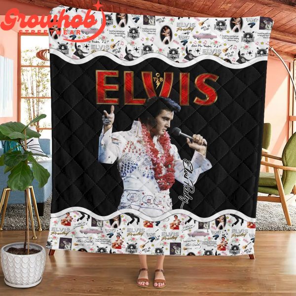 Elvis Presley The King Of Rock And Roll leece Blanket Quilt