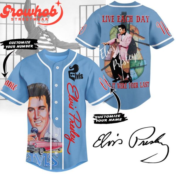 Elvis Presley Were Your Last Personalized Baseball Jersey