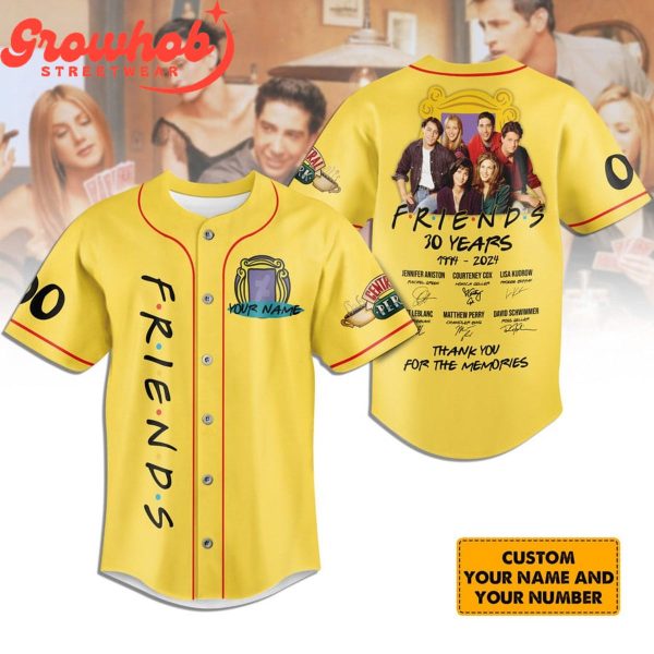 Friends Limited 30 Years Memories Personalized Baseball Jersey