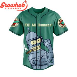 Futurama Sound Cartoon Green Version Baseball Jersey