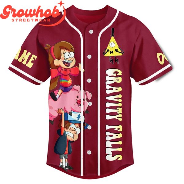 Gravity Falls Reality Illusion Personalized Baseball Jersey