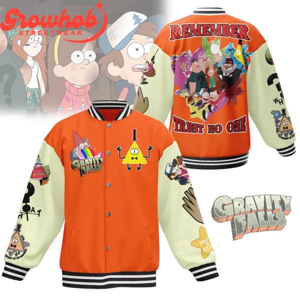 Gravity Falls Trust No One Baseball Jacket