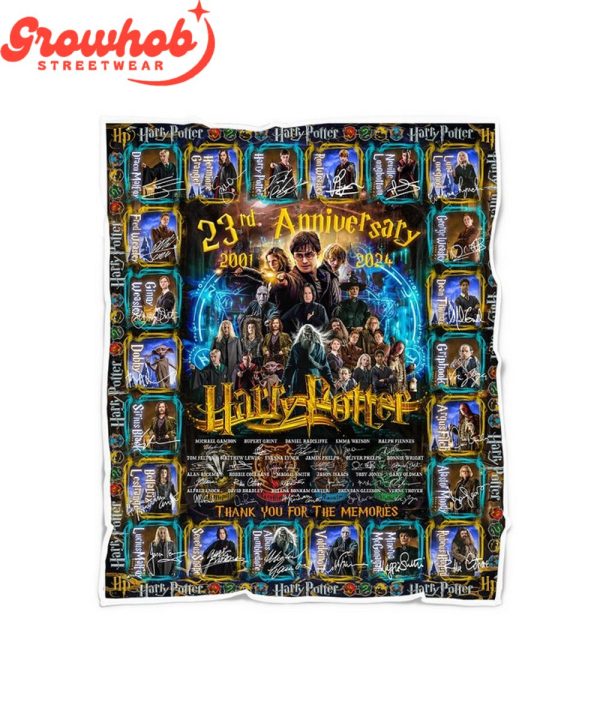 Harry Potter 23rd Anniversary 2001-2024 Fleece Blanket Quilt