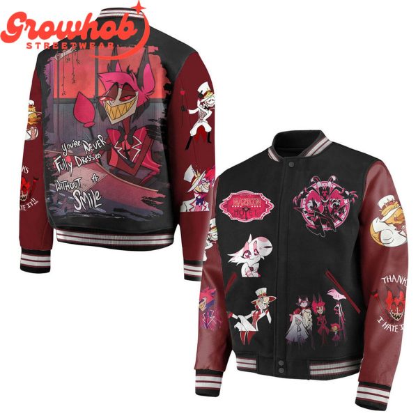 Hazbin Hotel Fans Without A Smile Baseball Jacket