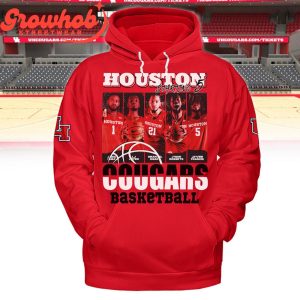 Houston Cougars Basketball Fan Love Starting 5 Hoodie Shirts White