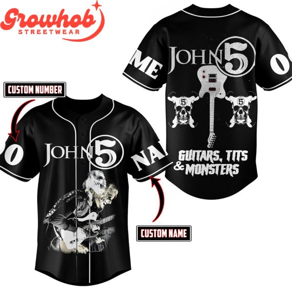 John 5 Fans  Guitar Monsters Personalized Baseball Jersey