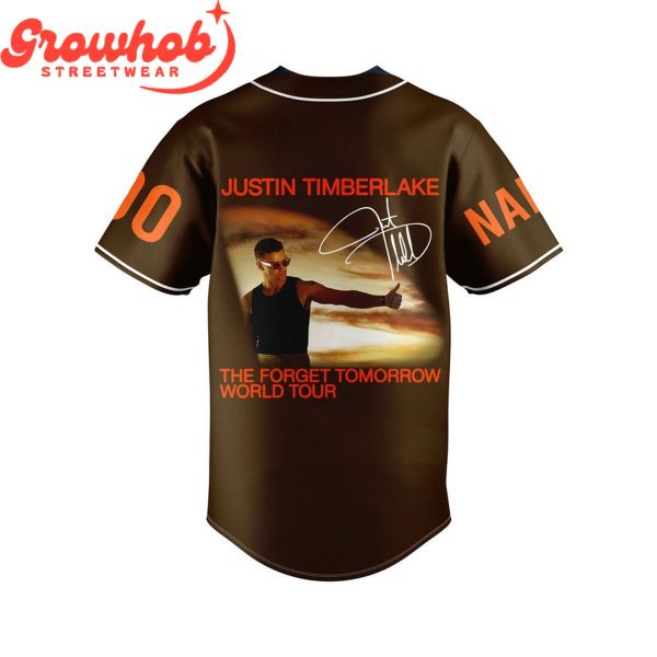 Justin Timberlake The Forget Tomorrow World Tour Personalized Baseball Jersey