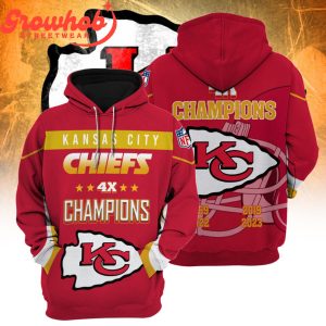 Kansas City Chiefs 4 Times Champions Super Bowl Legend Hoodie Shirts