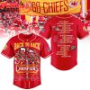 Kansas City Chiefs Back2Back Super Bowl Champions 2024 Baseball Jersey Red