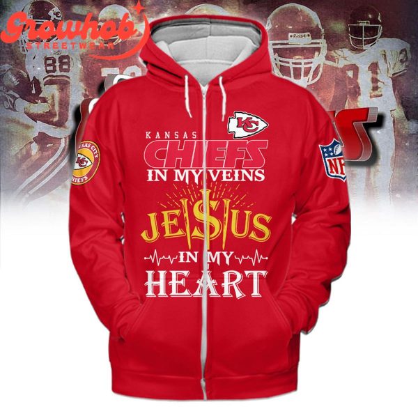 Kansas City Chiefs Jesus In My Heart Hoodie Shirts