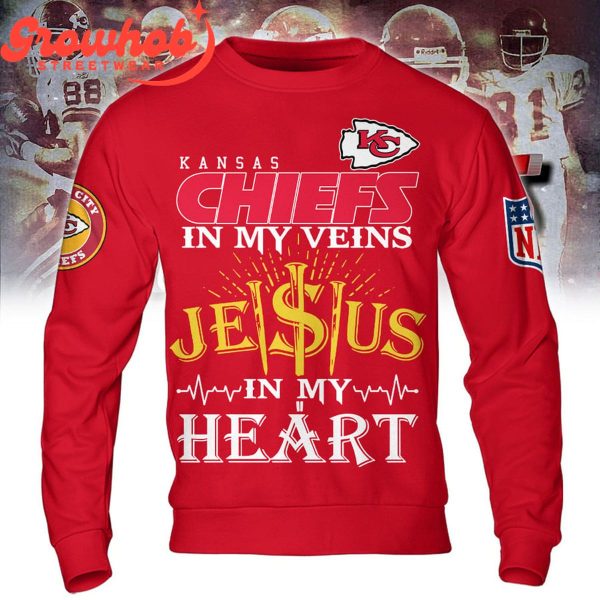 Kansas City Chiefs Jesus In My Heart Hoodie Shirts