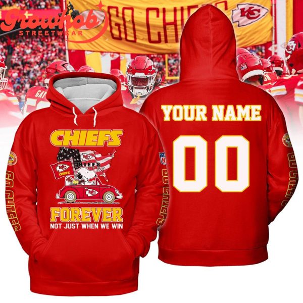 Kansas City Chiefs Snoopy Forever Fan Personalized Hoodie Shirts