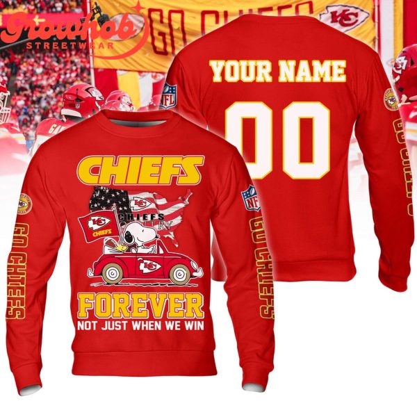 Kansas City Chiefs Snoopy Forever Fan Personalized Hoodie Shirts