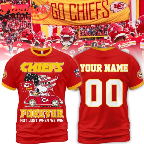 Kansas City Chiefs Snoopy Forever Fan Personalized Hoodie Shirts