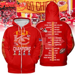 Kansas City Chiefs Super Bowl 2023 Champions LVIII Hoodie Shirts Red Version