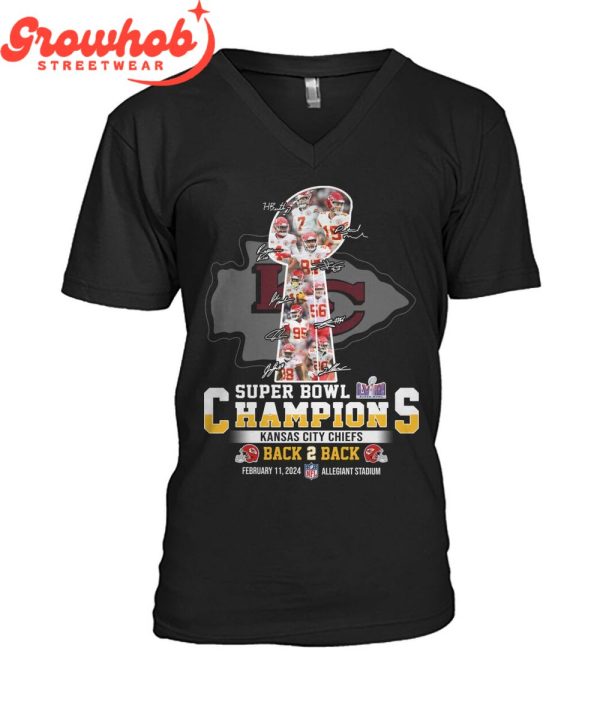 Kansas City Chiefs Super Bowl 2024 Back2back Champions T-Shirt