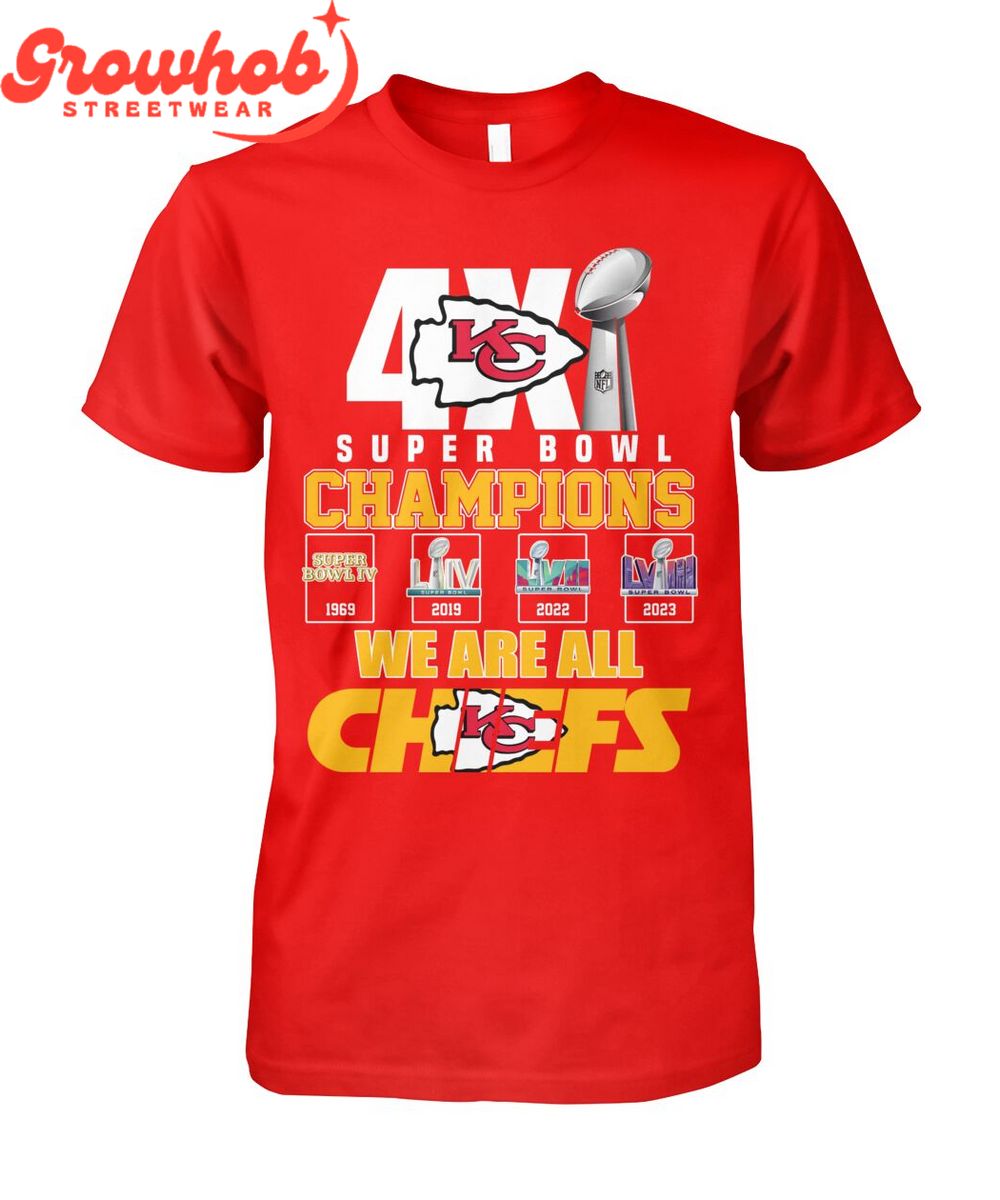 Kansas City Chiefs Super Bowl 2024 We Are Chiefs Champions T-Shirt