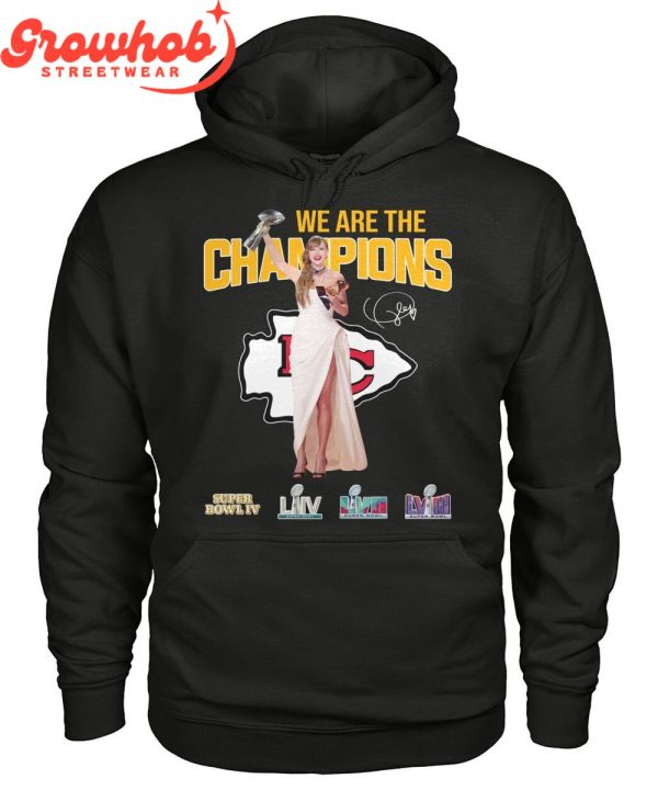 Kansas City Chiefs Super Bowl 2024 We Are The Champions Taylor Swift T-Shirt
