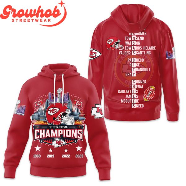 Kansas City Chiefs Super Bowl Champions 2024 Hoodie Shirts Red